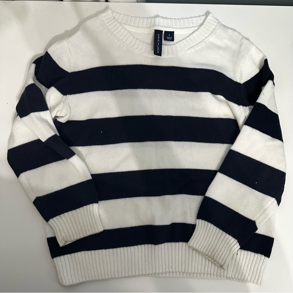 Janie and Jack Striped Sweater Size 4